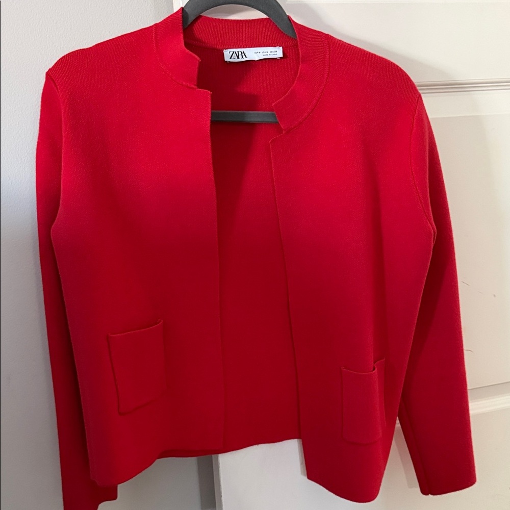Zara Women's Bold Red Blazer